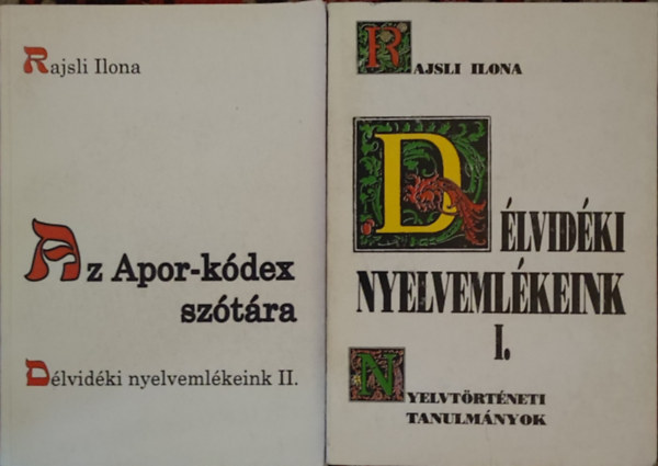 Dlvidki nyelvemlkeink I-II. (Nyelvtrtneti tanulmnyok, Az Apor-kdex sztra)