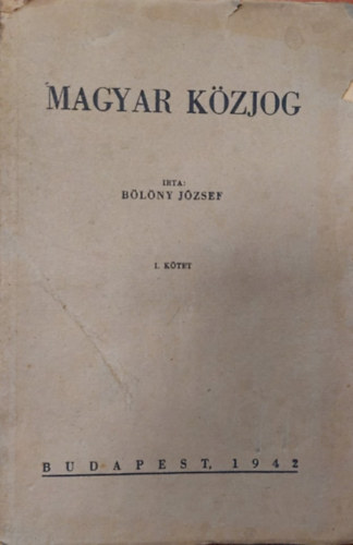 Magyar kzjog I.
