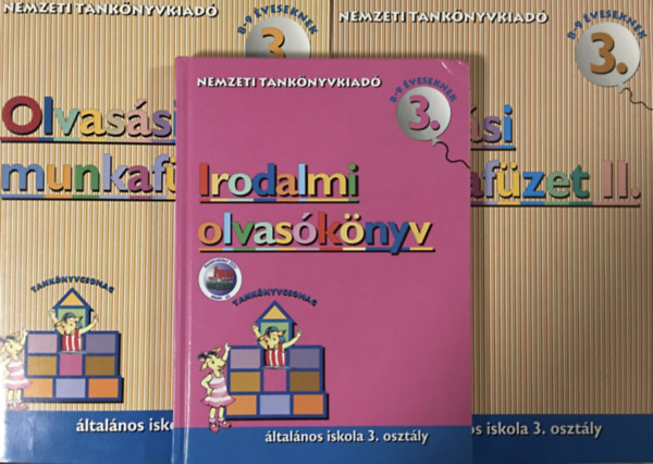 Irodalmi olvasknyv 3. + Olvassi munkafzet I-II.