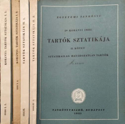 Tartk sztatikja I/1-I/2, II/1-II/2