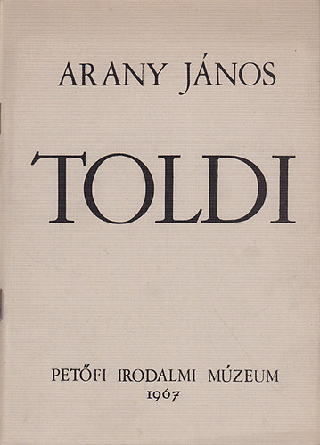 Arany Jnos - Toldi (az eredeti kzirat hasonmsa)