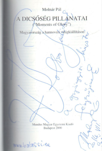 A dics�s�g pillanatai - ( Moments of Glory ) - Magyarorsz�g a hannoveri vil�gki�ll�t�son - dedik�lt