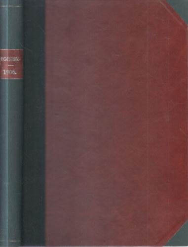 Gerlóczy Zsigmond (szerk) - Egészség folyóirat 1906/1-12. füzet (egybekötve)