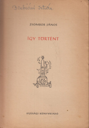 Zsombor Jnos - gy trtnt