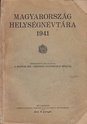 Magyarorszg helysgnvtra 1941
