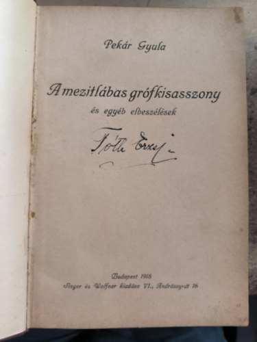 A meztlbas grfkisasszony
