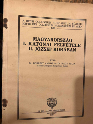 Magyarorsz�g I. katonai felv�tele II. J�zsef kor�ban