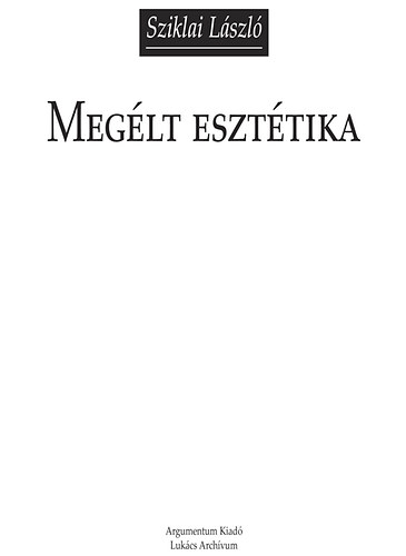 Meglt eszttika