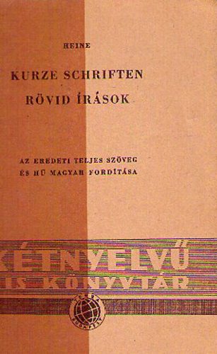 Heinrich Heine - Kurze schriften/ Rvid rsok
