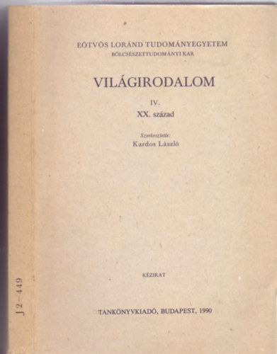 Vilgirodalom IV. XX. szzad (Kzirat)