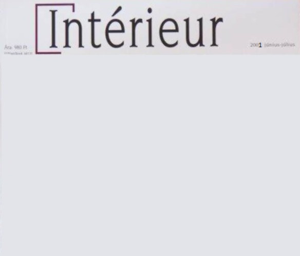 Intrieur (2001. jnius-jlius)