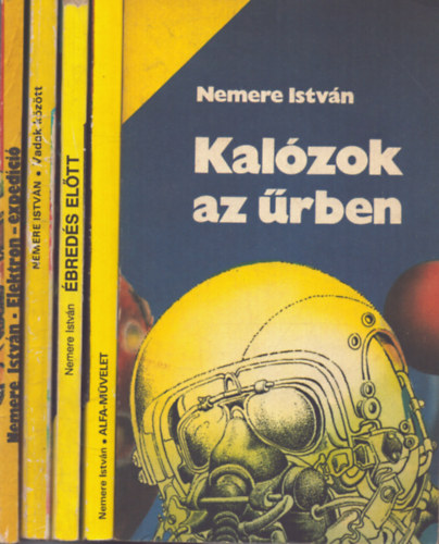 5 db Nemere Istvn ktet: Kalzok az rben - breds eltt - Alfa-mvelet - Elektron-expedci - Vadak kztt