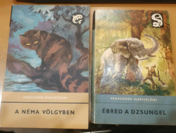 2 db Vadszrk Elbeszlsei knyv: bred a dzsungel + A nma vlgyben (2 db)