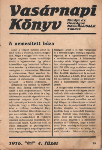 Vasrnapi Knyv 1916 II. flv 4-26. fzet