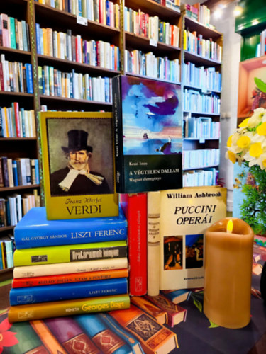 M�v�szet, zene k�nyvcsomag 11 darabos K�NYVMENT� AJ�NLAT: Georges Bizet �lete �s m�vei, Liszt Ferenc �let�nek kr�nik�ja, Utam a zen�hez, A gr�f a v�zbe f�l..,Orat�riumok k�nyve, Liszt Ferenc �let�nek reg�nye, Verdi,  Boh�mek �