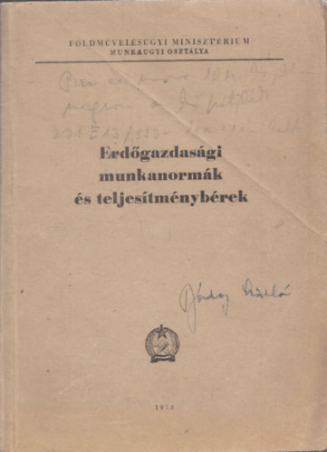 Erd�gazdas�gi munkanorm�k �s teljes�tm�nyb�rek