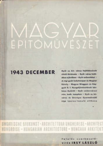 Magyar �p�t�m�v�szet 1943. december