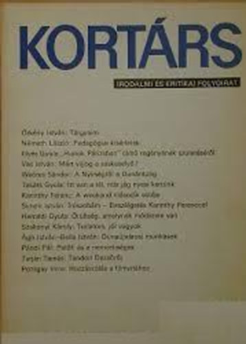 Jelenkor 1978.  Irodalmi �s m�v�szeti foly�irat - XXII. �vfolyam 9. sz�m