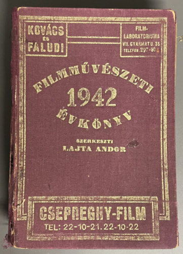 Filmm�v�szeti �vk�nyv 1942