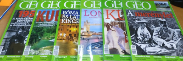 6 db Geo magazin, szrvnyszmok