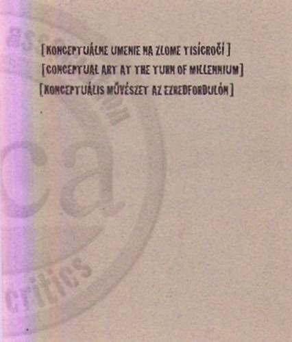 Konceptu�lis m�v�szet az ezredfordul�n