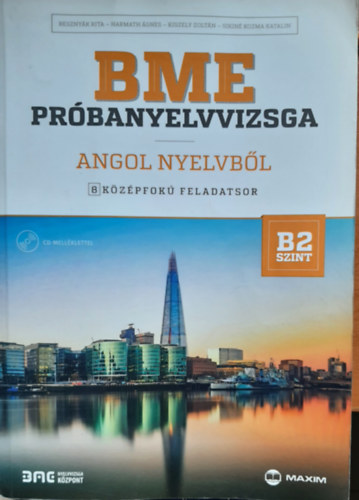 BME prbanyelvvizsga angol nyelvbl - 8 kzpfok feladatsor - B2 szint (CD mellklettel)