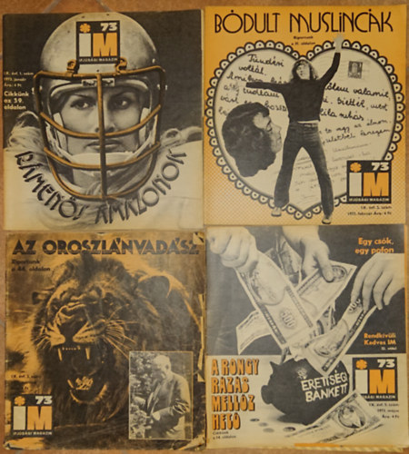 4 szm az Ifjsgi Magazin 1973-as vfolyambl: 1973. janur, februr, mrcius, mjus