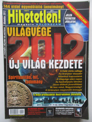Hihetetlen! magazin 2011 okt�ber-December K�l�nsz�m