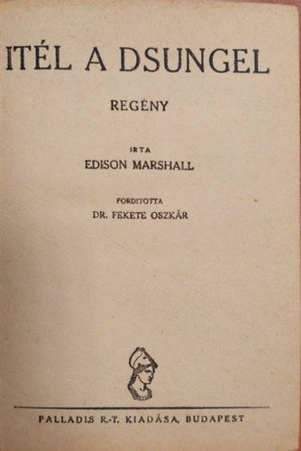 Edison Marshall - tl a dzsungel