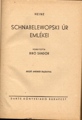 Schnabelewopski r emlkei
