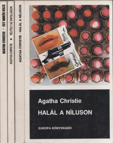 3db Agatha Christie regny - Hall a Nluson + Egy mark rozs + Rejtly az Antillkon