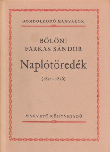 Napltredk (1835-1836) (Gondolkod magyarok)