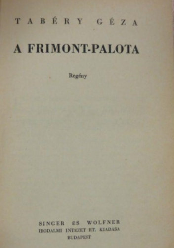 A Frimont-palota