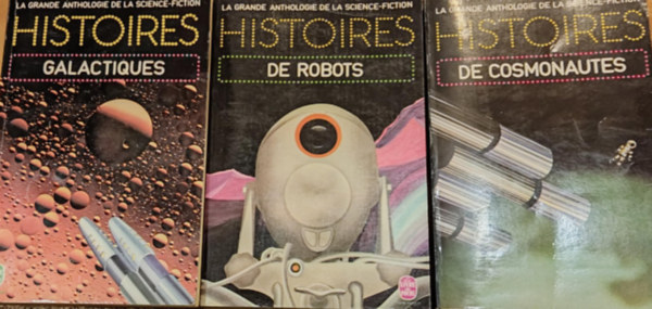 3 db La Grande Anthologie de la Science-Fiction: De Cosmonautes + De Robots + Galactiques
