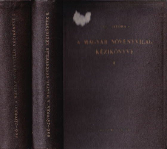 A magyar n�v�nyvil�g k�zik�nyve I-II.