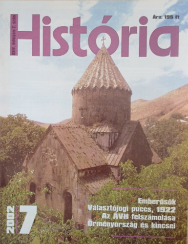 Hist�ria XXIV. �vfolyam 7. sz�m (2002/7)