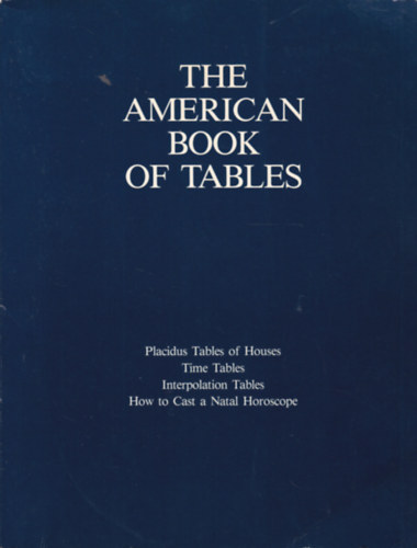 Neil F. Michelsen - The American Book of Tables