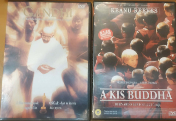 2 db spiritu�lis vezet�-film: A kis Buddha + Gandhi (2 DVD)