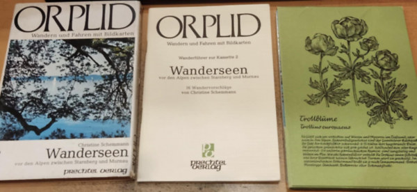 Orplid 2: Wandern und Fahren mit Bildkarten - Wanderseen vor den Alpen zwischen Starnberg und Murnau (16 db kpes krtya, magyarz szveggel s egy oldalas fzet, trkpekkel)