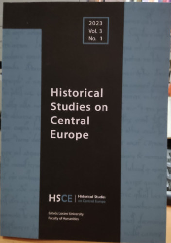 Historical Studies on Central Europe 2023 Vol. 3, Mo. 1