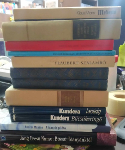 Gustave Flaubert, Ingmar Bergman, Jack London Milan Kundera - 11 db KNYVMENT AJNLAT, klasszikus regnyek:Bcs Tanynktl+A francia pilta+Bcskering+Lasssg+Hrom kisregny(A vadon szava/A beszl kutya/Orszgton)+Vnasszonyok nyara - A br eltt I-II.+Szalamb+Jelenetek egy