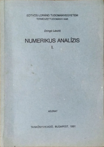 Dring Lszl - Numerikus analzis I.