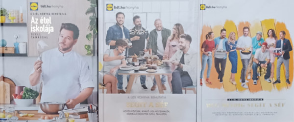 Lidl konyha knyvcsomag: Az tel iskolja + Segt a sf + Mg mindig segt a sf  (3 db)