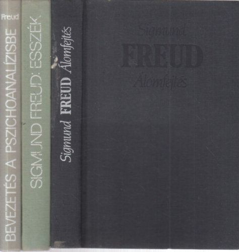3 db. Freud ktet (lomfejts + Bevezets a pszichoanalzisbe + Esszk)