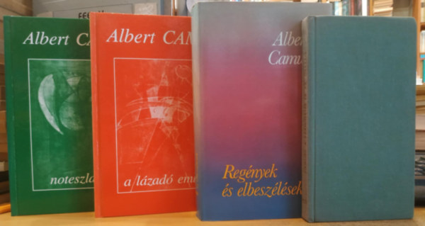 4 db Albert Camus: A szmzets s az orszg;Regnyek s elbeszlsek; A lzad ember; Noteszlapok I. (1935. mjus - 1942. februr)