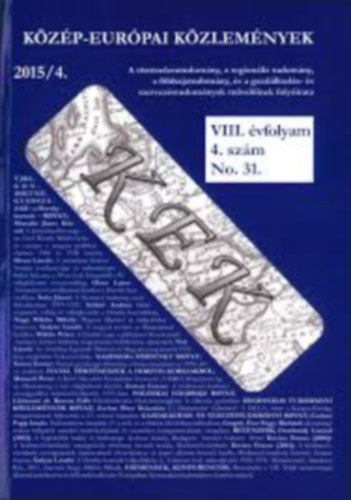 Kzp-Eurpai Kzlemnyek - Trtnszek, geogrfusok s regionalistk folyiratai - III. vfolyam 4. szm 2010/4. No. 11.