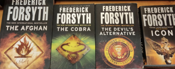 4 db Frederick Forsyth: Icon + The Afghan + The Cobra + The Devil's Alternative