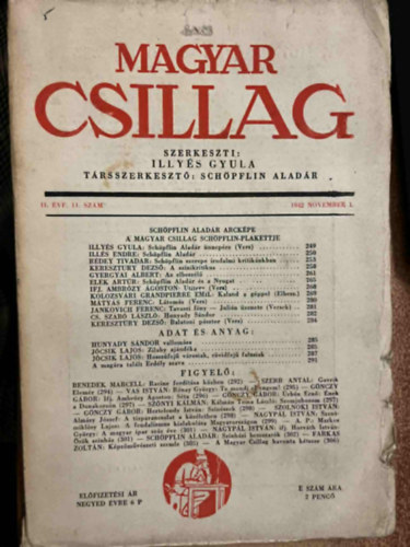 Magyar Csillag 11. �vf. 11. sz�m