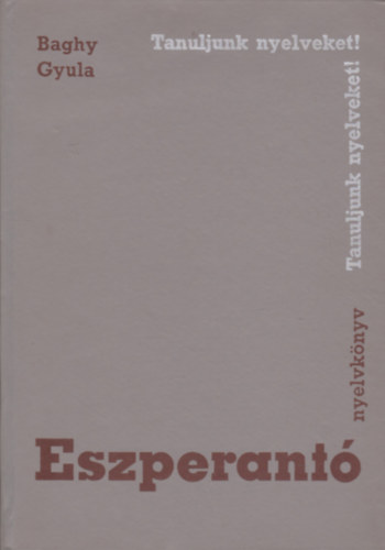 Eszperant nyelvknyv (Tanuljunk nyelveket)