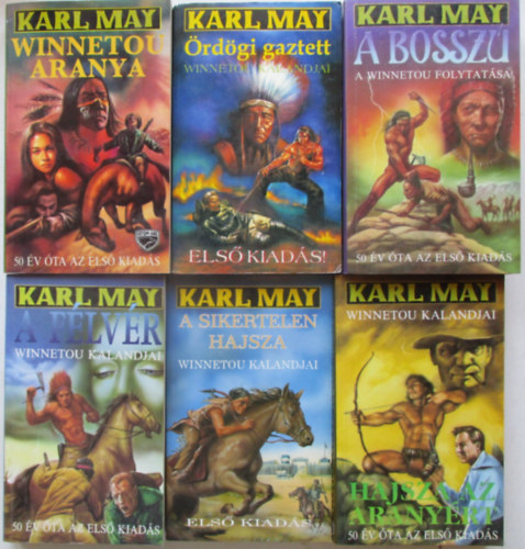 7 db Karl May kalandregny (A sikertelen hajsza, Winnetou aranya, rdgi gaztett, A bossz, Hajsza az aranyrt, A flvr), A haramia